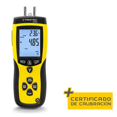Anemómetro digital de tubo de Pitot TA400 incluye certificado